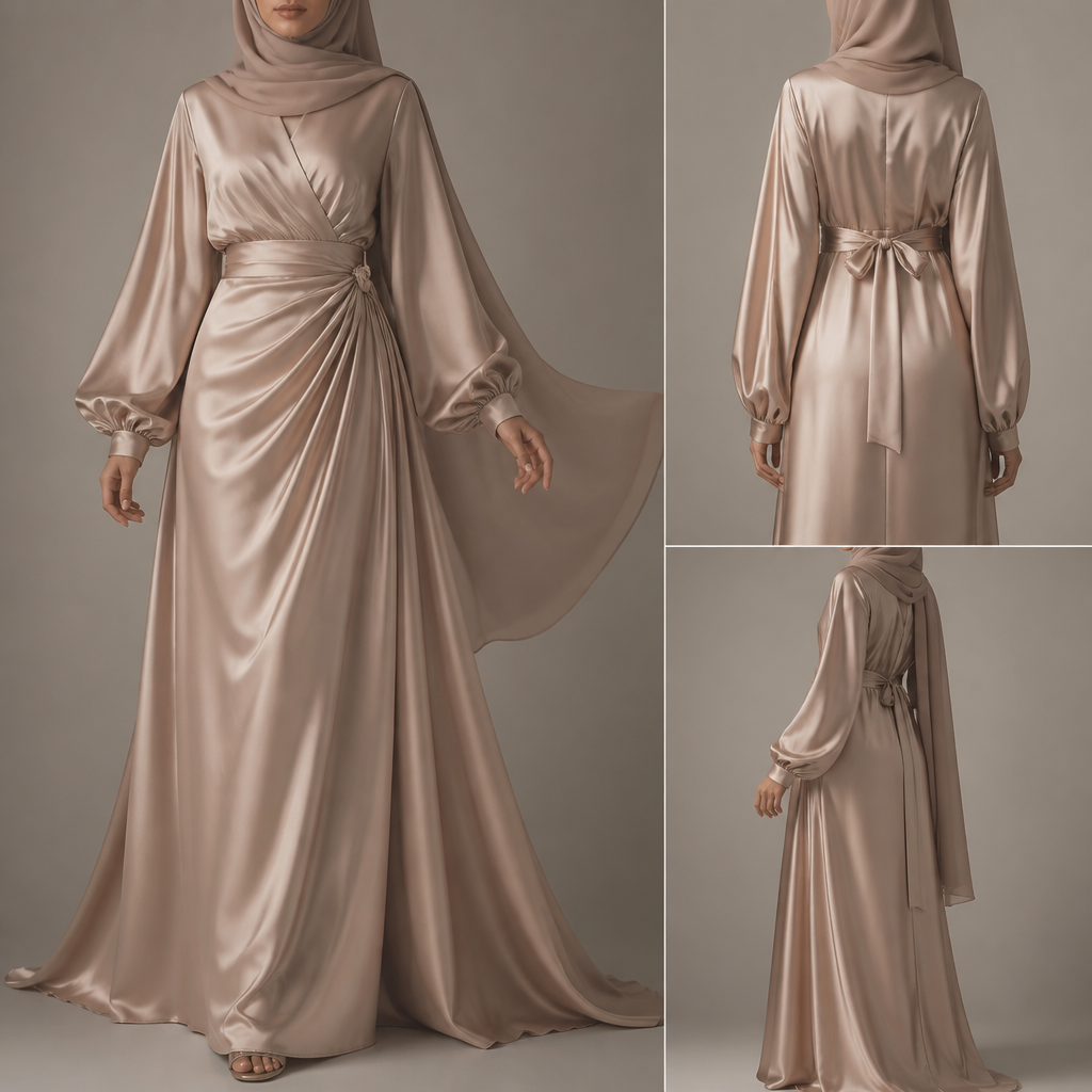 A Female Dress design. robe pour voilé en satiné. CI fashion aesthetics.
photorealistic fashion design, A Female Dress design. robe pour voilé en satiné. CI fashion aesthetics., just the design no text